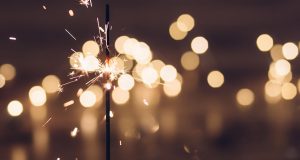 blurred sparkler
