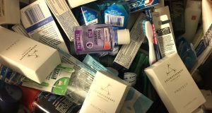 Collection of toiletries.