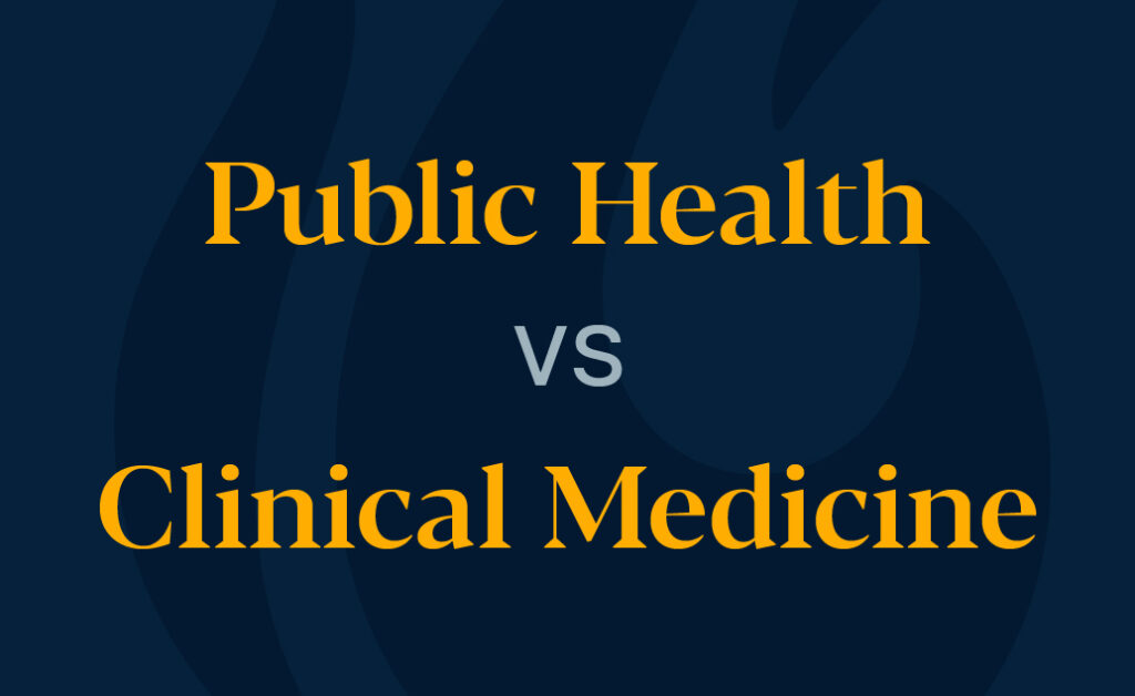 Image reading public health versus clinical health