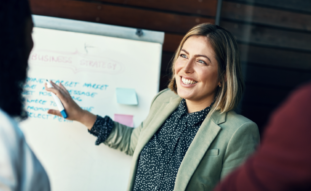 Business woman working