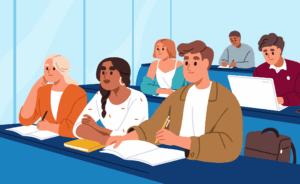 A header image for a blog about the most studious U.S. states